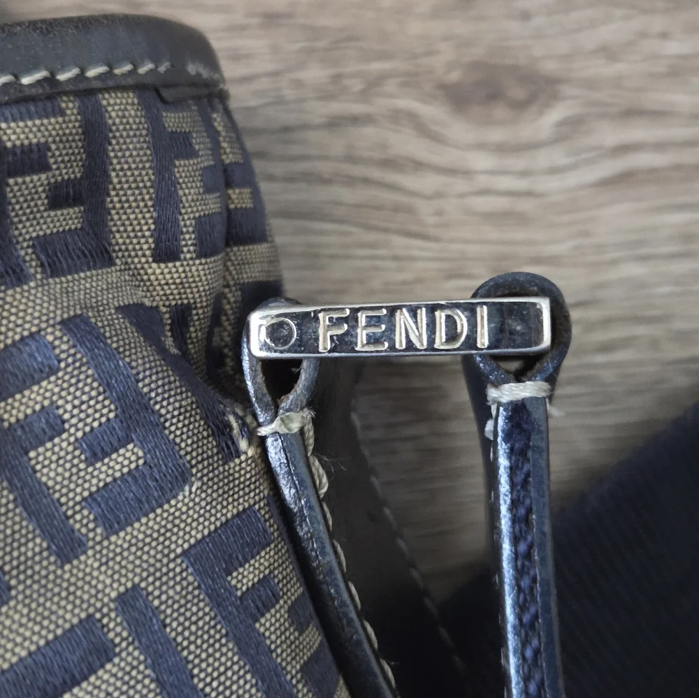 Fendi Monogram Navy Men's Messenger Bag